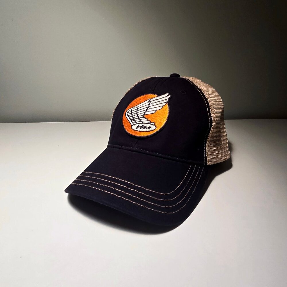 Honda Motorcycles Richardson 111 Trucker Hat - Retro Wing Logo Vintage Style